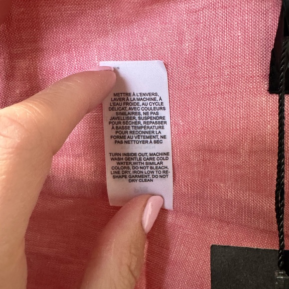 Dynamite Linen Red Crop Top - Picture 5 of 8